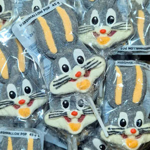 Lollies: Bugs Bunny Marshmallow Pop 45g