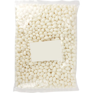 Halal Lollies: Mini White Pineapple Jelly Beans (1kg Bag)