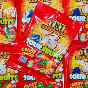 Frontpage: TNT Sour Fruits 180g - 12pc