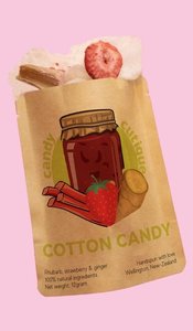Candy Floss Bags: Strawberry, Rhubarb & Ginger Candy Floss