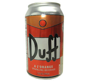 Best Selling: SIMPSONS DUFF A LORANGE SPARKLING BEVERAGE CAN