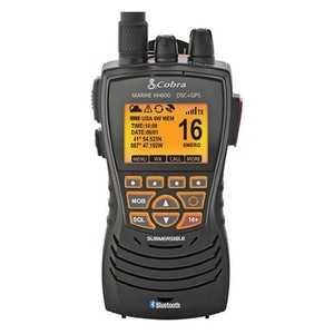 Cobra MR HH600B Handheld Floating Marine VHF Radio with DSC and Internal GPS - C&hellip;