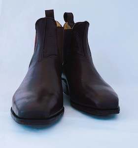 Ladies Short Boots: Black Classic Square toe Jodhpur Boot