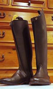 Mens Long Riding Boots: Mens Black dressage boot