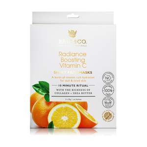 Face Masks: Radiance Boosting Vitamin C Sheet Face Masks 5pack