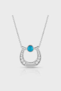 Destined Luck Turquoise Crystal Necklace