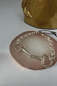 KEEPSAKE STERLING SILVER D RING SNAFFLE BRACELET P05