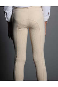 Giddy Up Girl: Giddy Up Girl Blue Ribbon Riding Tights Beige Childs
