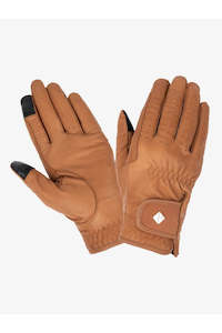 Gloves: LeMieux Classic Leather Riding Gloves Tan