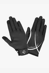 LeMieux Soleil Mesh Riding Gloves Black