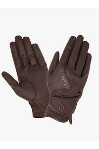 Gloves: LeMieux Close Contact Glove Brown
