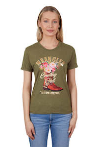 Wrangler Macy SS Tee Khaki Marle