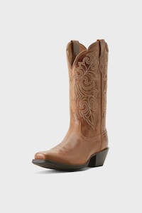 Western Boots: Ariat Round Up Square Toe Western Boot Ready Russet