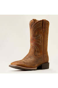Western Boots: Ariat Sport Wide Square Toe Mens Western Boots