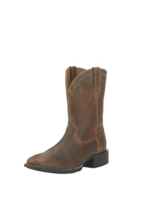 Western Boots: Ariat Heritage Roper Wide Square Toe Mens Western Boots