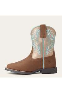 Footwear 1: Ariat Children's Storm Western Boots Metellic Bronze