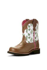 Footwear 1: Ariat Fatbaby Bell Dark Sand/Cactus Print
