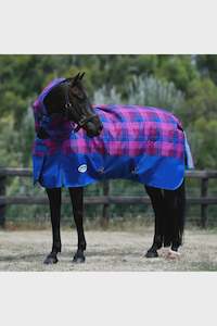 WEATHERBEETA COMFITEC PREMIER FREE LL DETACH-A-NECK MEDIUM - DARK BLUE PLAID