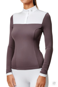 Equestrian Stockholm Fine Line Competition Top Dark Violet