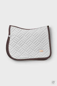 Equestrian Stockholm Modern White Moonless Night Jump Saddle Pad