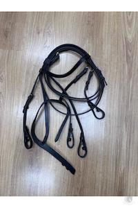 Bridles Reins Bits: Snaffle Bridle Black Pony