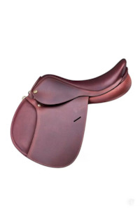 Pony Saddles: Pessoa Pony Rodrigo Jump Saddle 15 3/4" Dark Brown
