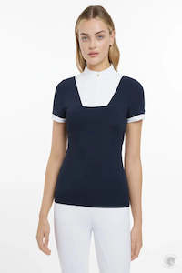 LeMieux Sophia Short Sleeve Show Shirt Navy