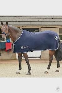 Summer Rugs: John Whitaker Thorton Fleece Show Rug Navy/Silver