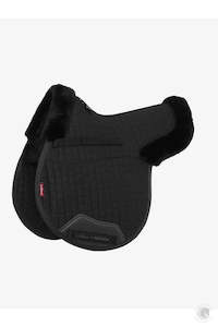 Lemieux Saddle Pads: LeMieux Merino+ Half Lined GP Numnah Black/Black
