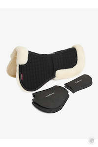 LeMieux Merino+ ProSorb 2 Pocket Half Pad Black/Natural