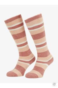 Lemieux Riding Wear: LeMieux Sabrina Stripe Fluffies Socks Apricot