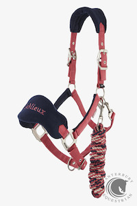 LeMieux Mini Vogue Headcollar & Leadrope Cranberry