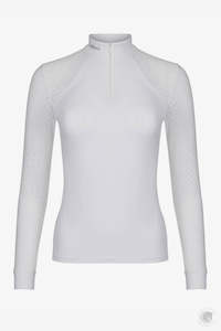 LeMieux Olivia Long Sleeve Show Shirt White