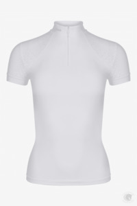 LeMieux Olivia Short Sleeve Show Shirt White