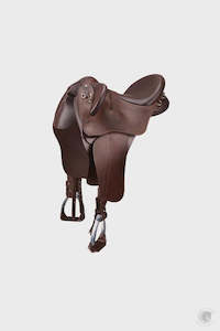 Stock Endurance: BATES KIMBERLEY SWINGING FENDER WITH HERITAGE LEATHER AND HART CLASSIC BROWN