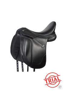 COLLEGIATE ESTEEM DRESSAGE BLACK 17" - TRIAL SADDLE FEE + DEPOSIT