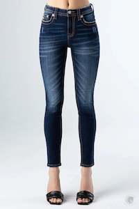 Miss Me: Miss Me Classic Dark Wash Skinny Jeans