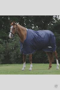 Summer Rug: SAXON DEFIANT WITH BUCKLE 600D STANDARD NECK LITE NAVY/WHITE