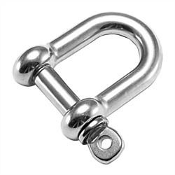 Anti-Loss Stainless Steel Dee Shackle