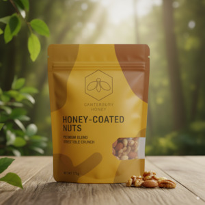 Frontpage: Canterbury Honey: Honey-Coated Nuts 175g