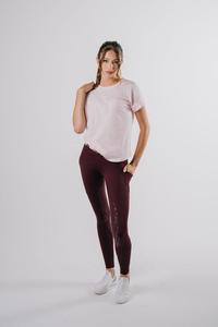 Étoile EQ 'Sculpt' Riding Tights - Bordeaux