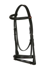 Bridles 1: Jeffries Wembley Raised Padded Bridle with Flash Noseband & Rubber Grip Reins