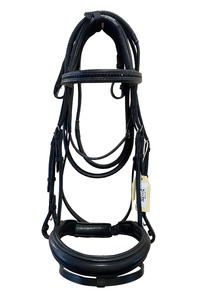 Bridles 1: Albion Snaffle Crank Noseband with flash - Complete with Rubber Reins