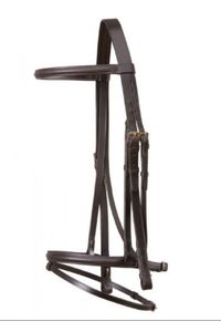 Jeffries Falcon Flash Noseband Bridle – Black