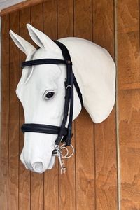 Albion Weymouth Bridle with Crank Noseband – Black (Full, with Reins)