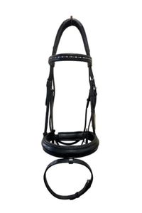 Bridles 1: Albion Snaffle Bridle with Flash - Black, Size Full