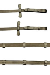Étoile EQ Rubber Grip, Notched Hunter Reins