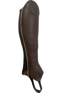 Chaps: Equestro Leather Half Chaps 'Exeter' Style