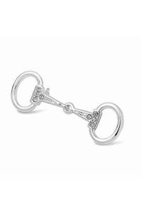 Gifts: Small Silver Plated Snaffle Bit Stock Pin
