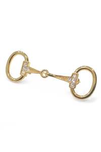 Gifts: Small 18K Gold Plated Snaffle Bit Stock Pin